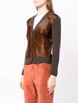 Thumbnail for your product : Prada Pre-Owned 2010s Contrast-Panel Cardigan