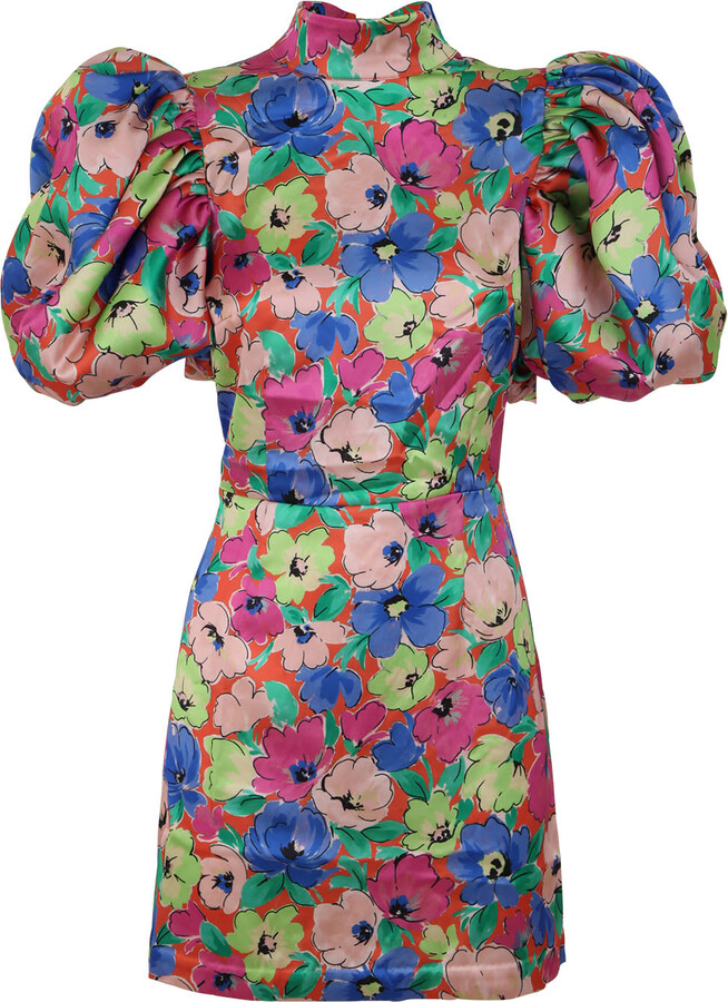 Bell♡　0226 Rotate by Birger Christensen Silky Woven Puff Sleeve Dress