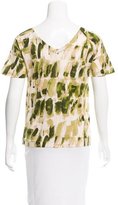 Thumbnail for your product : Piazza Sempione Printed V-Neck Top