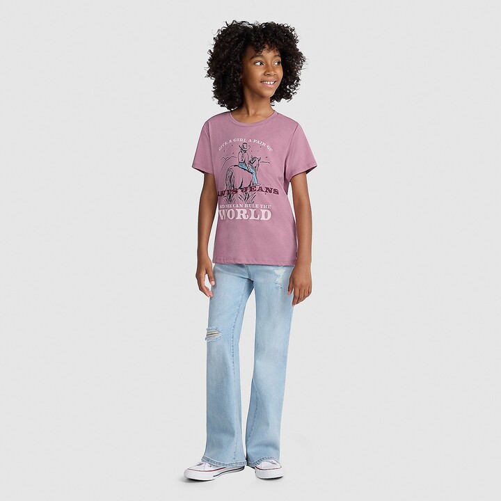Levi's Ss Graphic Tee Big Girls S-XL T-Shirt - Lilas Levis