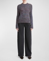 Thumbnail for your product : Vince Multicolor Marled Wool Crewneck Sweater
