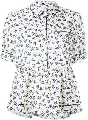 P.A.R.O.S.H. peplum buttoned blouse
