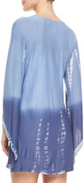 Thumbnail for your product : Letarte Ocean Blues Tie-Dye Beaded Coverup
