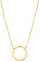 Thumbnail for your product : Lord & Taylor 18Kt. Gold Plated-Sterling Silver Circle Pendant Necklace