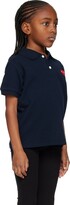 Thumbnail for your product : Comme des Garçons PLAY Kids Navy Heart Polo