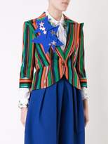 Thumbnail for your product : DELPOZO peaked lapels striped blazer