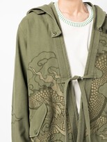 Thumbnail for your product : MHI Embroidered Front-Tie Fastening Jacket