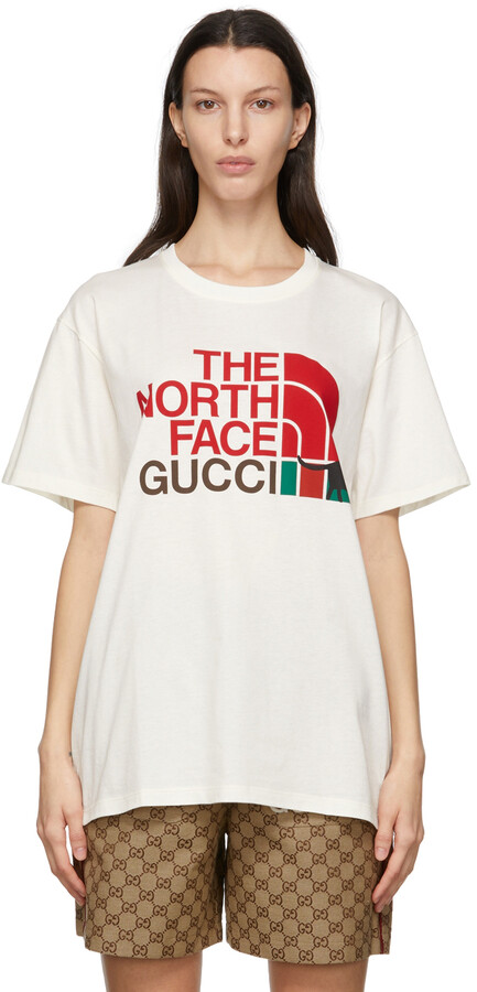 Gucci Off-White The North Face Edition Cat T-Shirt - ShopStyle