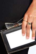 Thumbnail for your product : boohoo Coco Quilted Contrast Box Clutch