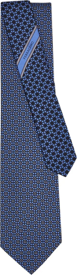 Ferragamo Gancini silk tie