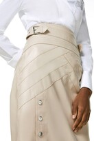 Thumbnail for your product : Karen Millen Leather Seam And Stud Detail Pencil Skirt