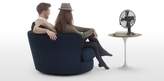 Thumbnail for your product : Leon Swivel Love Seat, Navy Blue