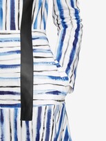 Thumbnail for your product : Christopher Kane Striped Long-Sleeve Midi Dress