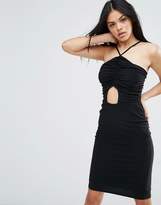 Thumbnail for your product : Love Ruched Dress With Cut Out Detail