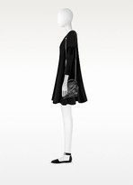 Thumbnail for your product : N°21 Black Leather Micro Crossbody Bag w/Iconic Bow On Front