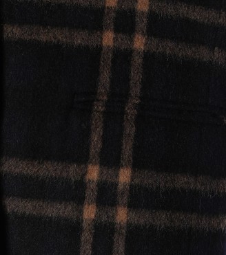 Velvet Jasmann plaid wool-blend coat