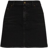 Thumbnail for your product : Saint Laurent Mini Denim Skirt