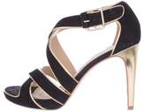 Thumbnail for your product : Diane von Furstenberg Suede Ankle Strap Sandals