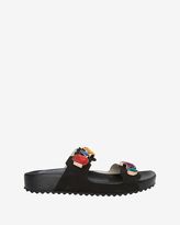 Thumbnail for your product : Webster Sophia Bejeweled Flat Bed Sandal