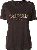 Balmain - logo printed T-shirt