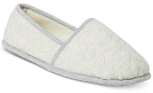 Dearfoams Women's Mary Cable Quilt Closed Back Slippers, Online Only