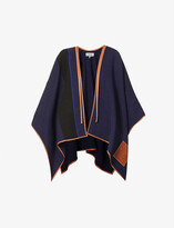 Thumbnail for your product : Loewe Striped linen, cotton and silk-blend cape