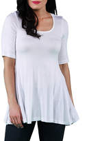 Thumbnail for your product : 24/7 Comfort Apparel 3/4 Sleeve Tunic Top