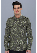 Thumbnail for your product : Richard Chai Andrew Marc x Reverse Print Camo Palm L/S Shirt