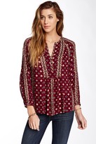 Thumbnail for your product : Lucky Brand Shiloh Printed Peasant Blouse