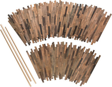 Aspect Peel & Stick Distressed Mini Metal 15 sq ft Kit