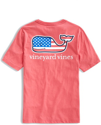 Vineyard Vines Flag Whale Pocket T-Shirt