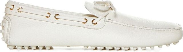 Car Shoe Grained Boat Loafers