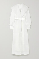 Thumbnail for your product : The Row Hania Belted Ruffled Crinkled-chiffon Gown
