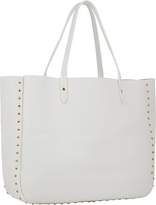 Thumbnail for your product : Barneys New York Women's Studded Shopper Tote - White