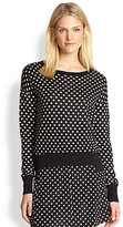 Thumbnail for your product : DKNY Silk/Cashmere Printed Sweater