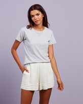 Thumbnail for your product : Nude Lucy Women's Grey Basic T-Shirts - Harper Basic Crew Neck Tee - Size XXS at The Iconic