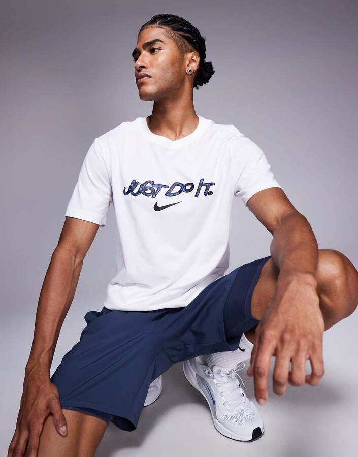Nike Training Dri-FIT T-shirt with graphic print in white