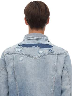 Calvin Klein Jeans Distressed Cotton Denim Jacket