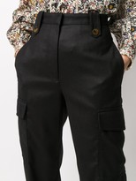 Thumbnail for your product : Pt01 High-Waisted Crop Trousers