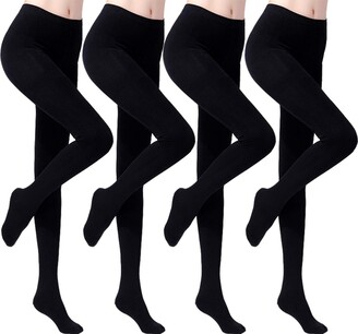 ANDIBEIQI 4 Pairs Women Control Top Panty Hose Opaque Tights 120 Denier  Womens Opaque Pantyhose Lady stockings Socks Ladies Leggings - ShopStyle  Hosiery