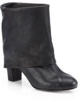 Thumbnail for your product : See by Chloe Melia Foldover Leather Mid-Calf Boots
