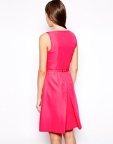 Thumbnail for your product : Ted Baker Neckline Detail Dress in Bright Pink
