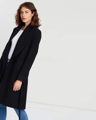 Atmos & Here Audrey Wool Blend Waisted Coat