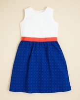 Thumbnail for your product : Brooks Brothers Girls' Color Block Eyelet Dress - Sizes 4-16