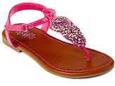 Thumbnail for your product : Stevies Camelot Girls Ankle-Strap Sandals - Toddler