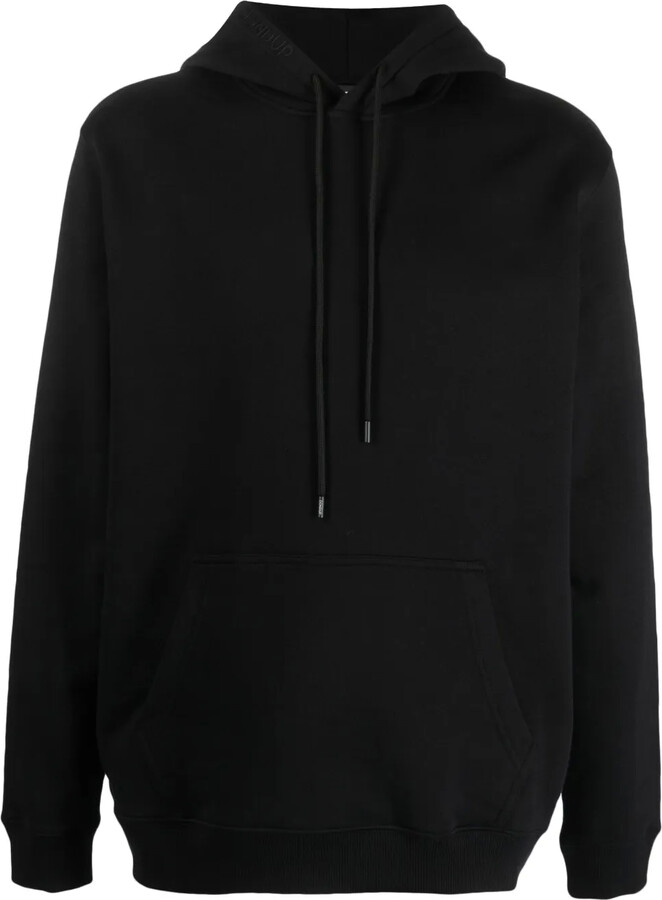 Dondup Logo-Embroidered Cotton Hoodie