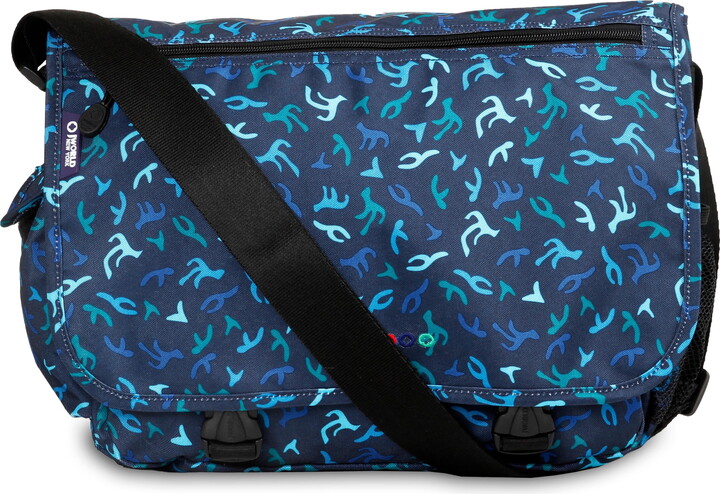 J World New York J World Unisex Terry 15″ Messenger Bag for School and Travel, Reef