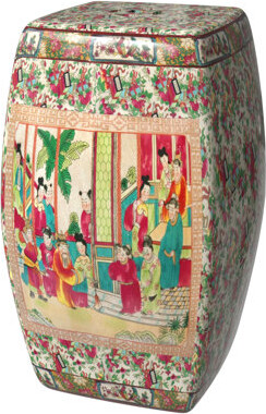 Oriental Furniture Garden Stool