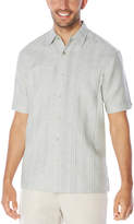 Thumbnail for your product : Cubavera Linen Cotton Short Sleeve Multi Pintuck Shirt
