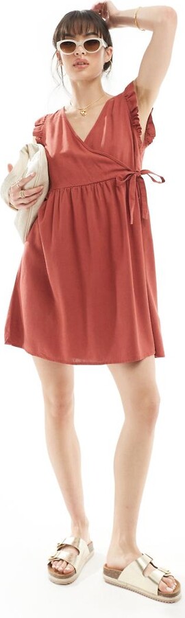 Vero Moda satin mini slip dress in abstract fruit print ShopStyle